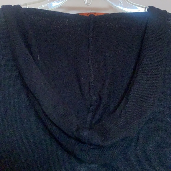 SEXY PLANET FUNK BLACK SWEATER DRESS HOODIE 3 GOTHIC CROSSES SZ S EMU LOLITA - Picture 10 of 13